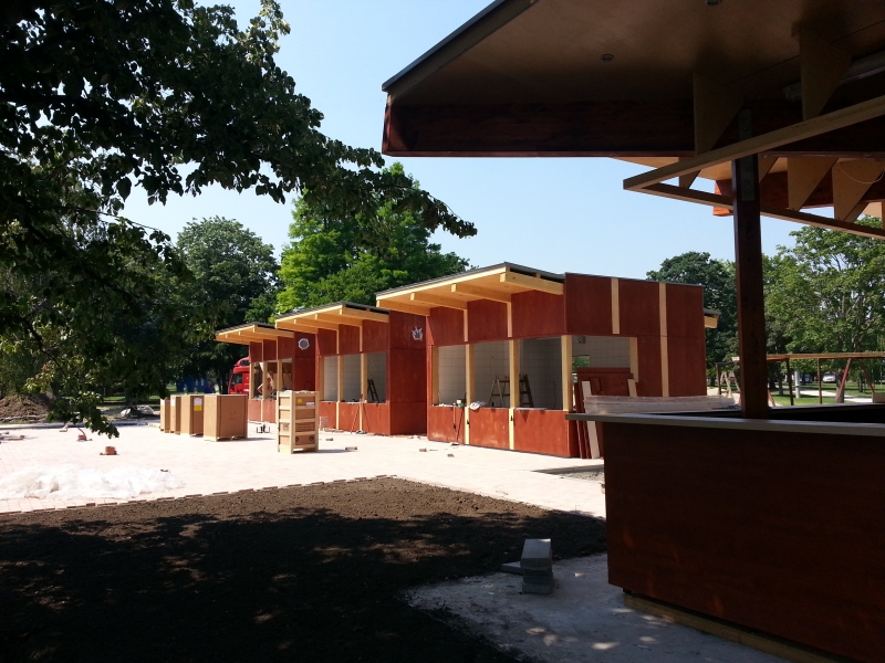 Fa pavilonok
